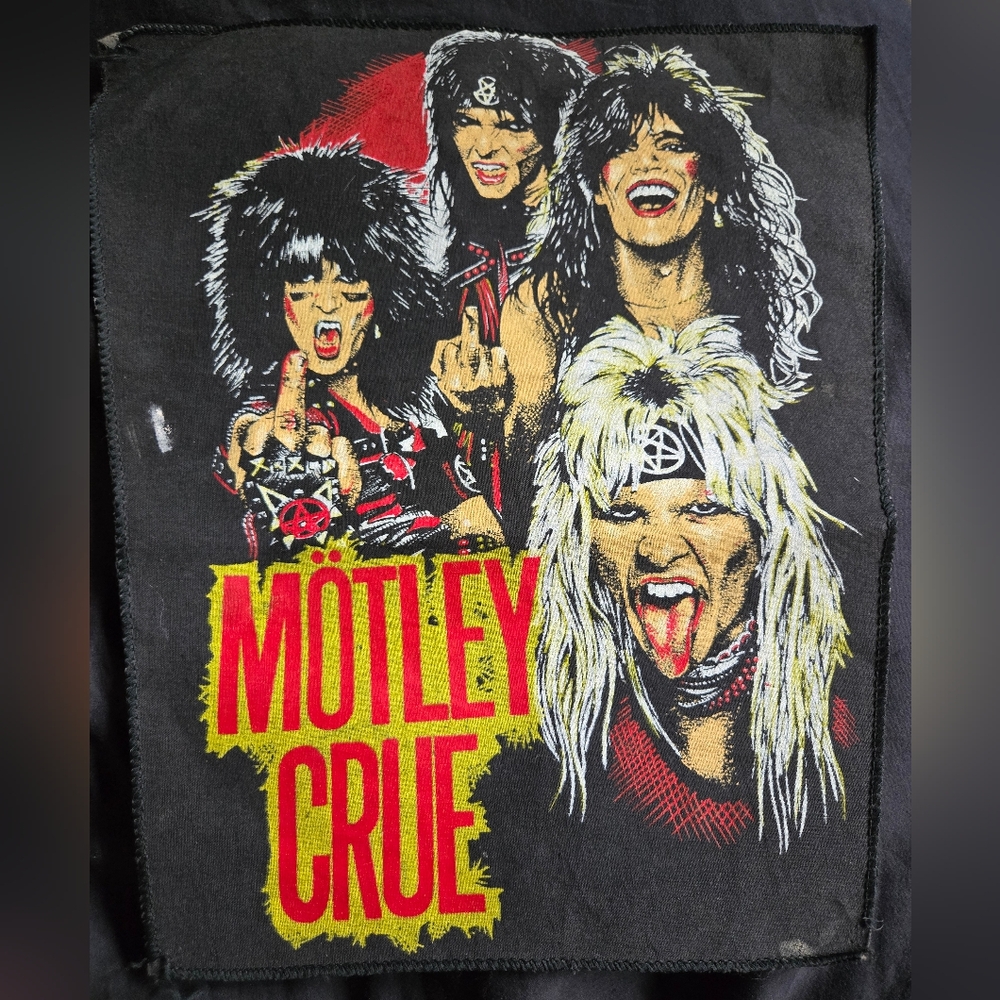 80s VINTAGE Mötley Crue Back Patch -Shout At The Devil 80's Heavy Metal